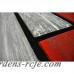 Ivy Bronx Mccampbell 3D Abstract Gray/Red Area Rug PLRG1191
